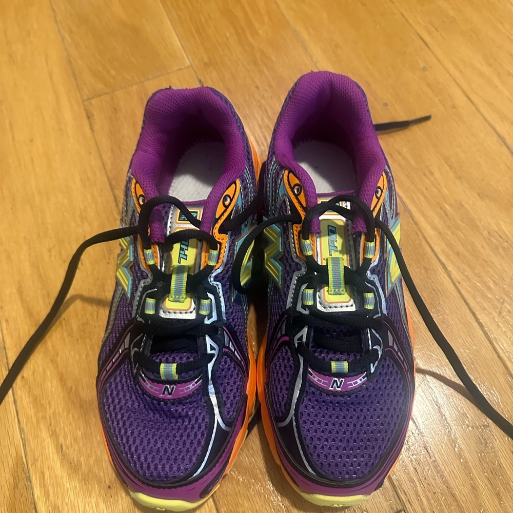 New Balance Kids Purple, Orange & Yellow Sneakers